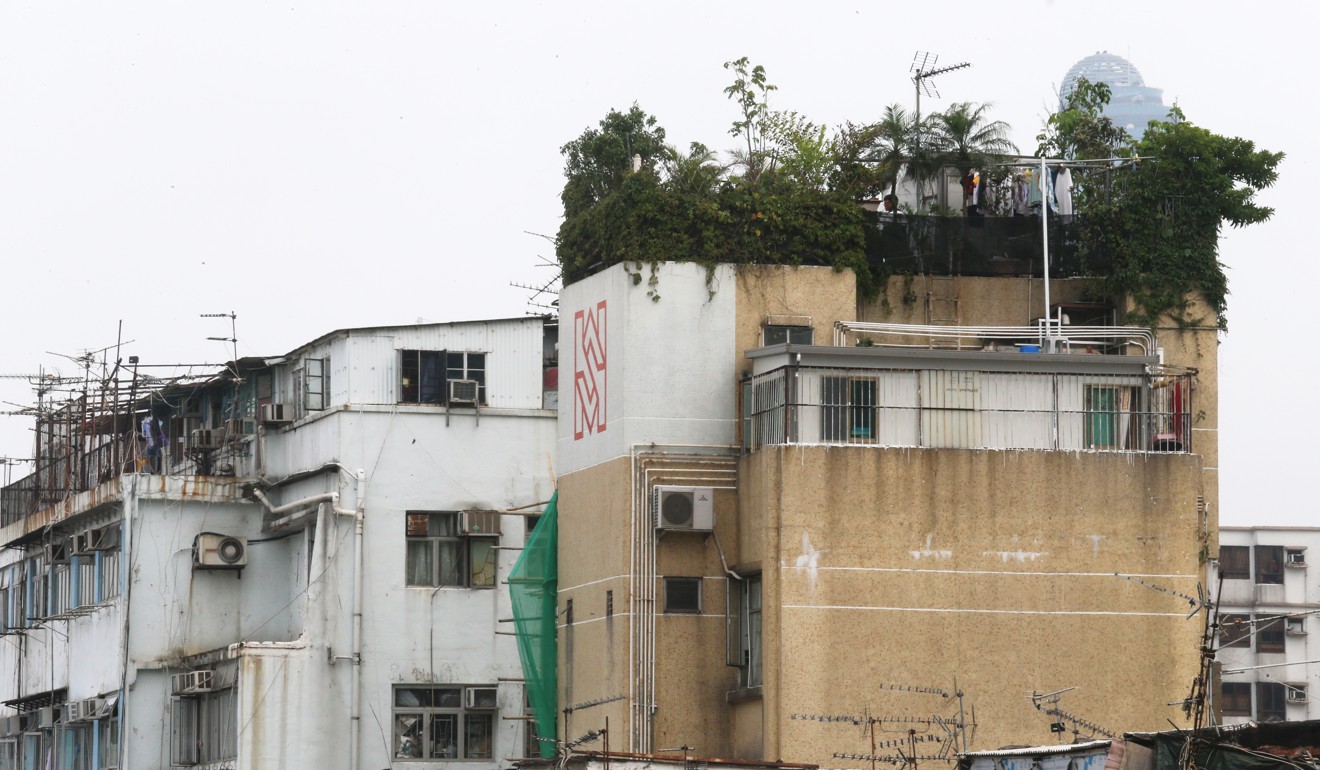 An informal rooftop dwelling. Photo: David Wong