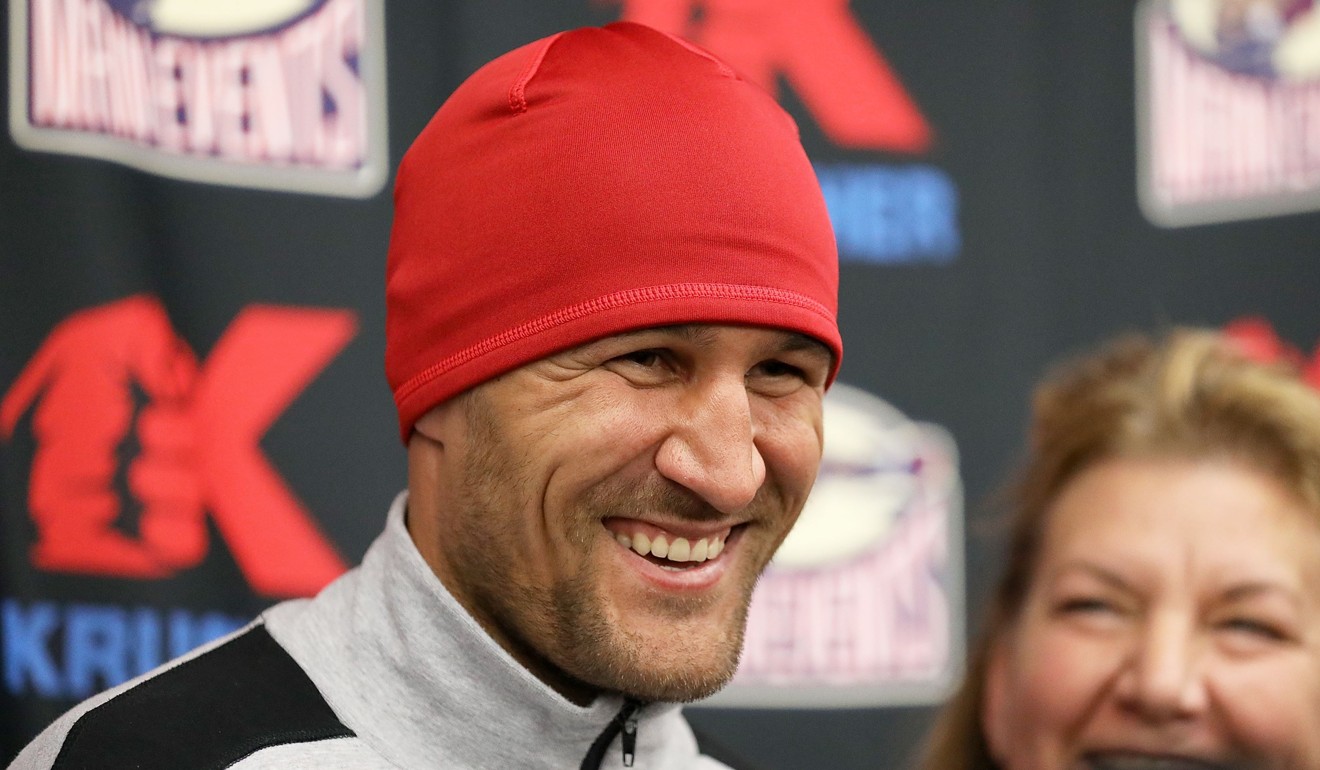 Sergey “Krusher” Kovalev during an interview before his work out at the Boxing Laboratory in Oxnard, California. Photo: AFP