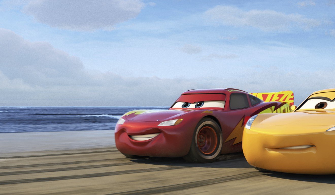 Lightning McQueen and Cruz Ramirez in a scene from Cars 3. Photo: Disney-Pixar via AP
