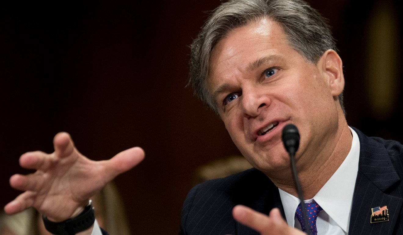 Christopher Wray testifies during the Senate Judiciary Committee hearing on his nomination to be the new Director of the FBI. Photo: Xinhua