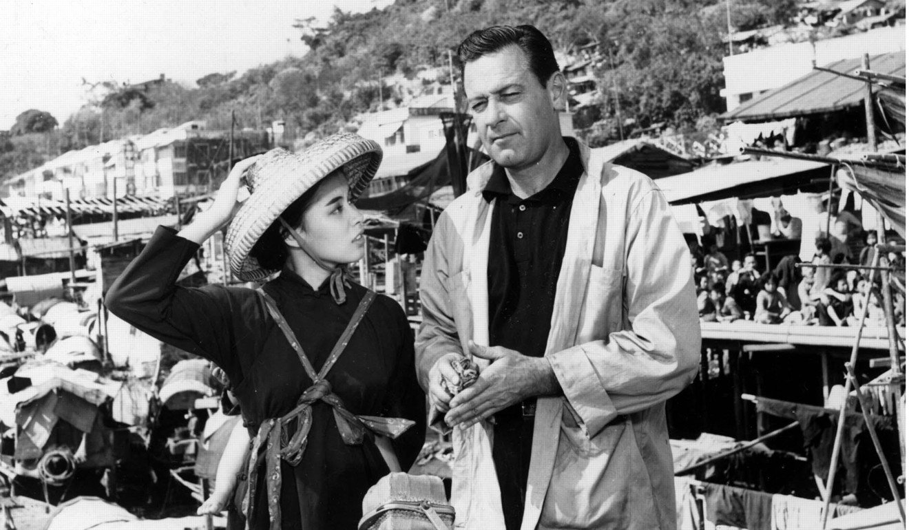 France Nuyen and William Holden in footage shot for The World of Suzie Wong before Nancy Kwan replaced Nuyen. Photo: Alamy