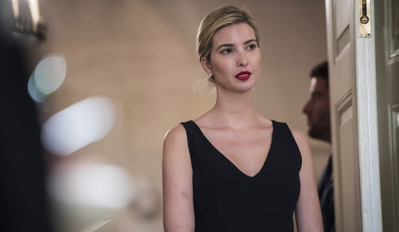 Ivanka Trump watches as her father signs a pair of bills at the White House in June. Washington Post photo by Jabin Botsford.