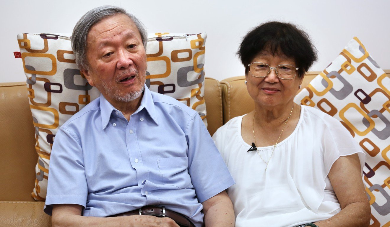 Nobel winning physicist Professor Charles Kao Kuen and his wife Gwen Kao Wong May-wan. Photo: Jonathan Wong