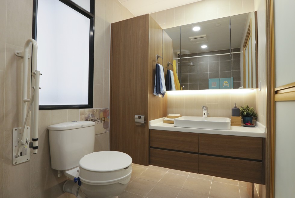 The bathroom is the most dangerous place in a home, Mo says. Photo: Freeman Tong/Longevity Design House