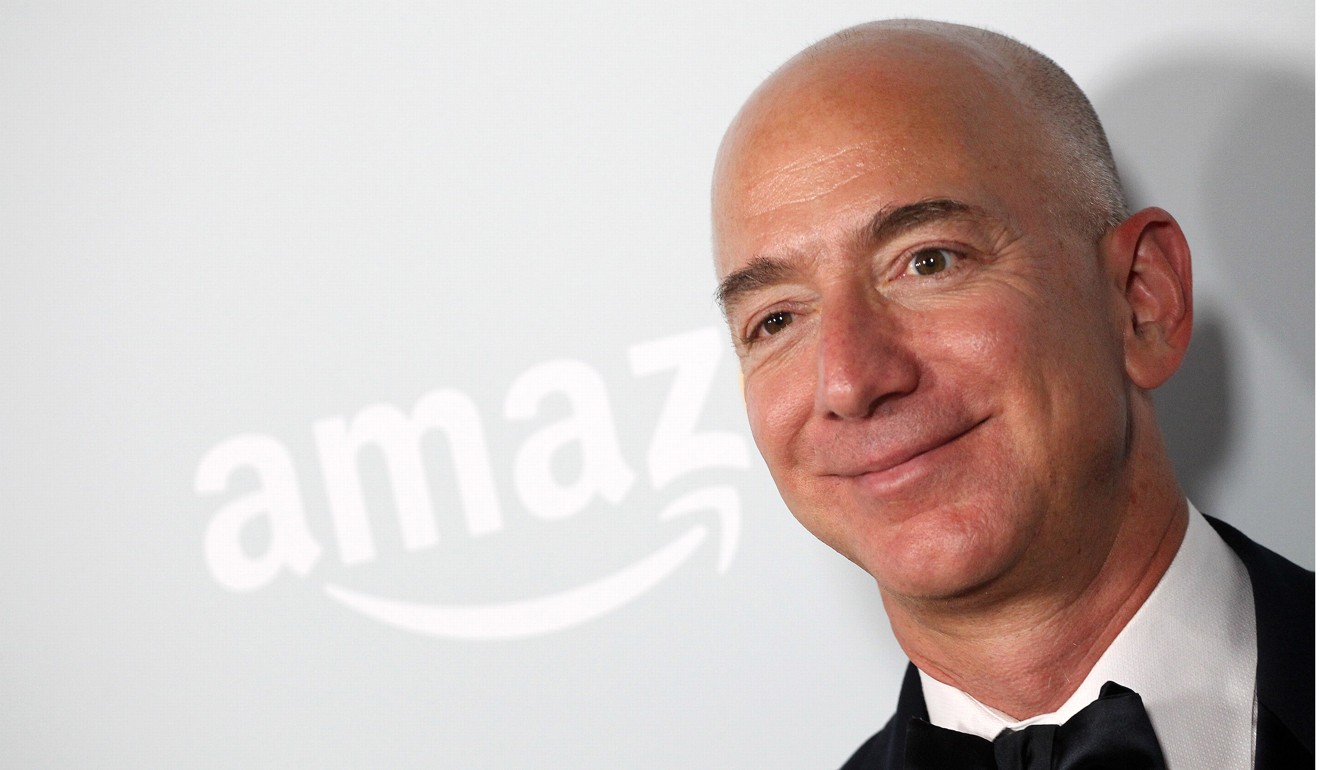 CEO of Amazon.com, Inc. Jeff Bezos attending the Amazon Emmy Award after party in West Hollywood, California.. Photo: AFP