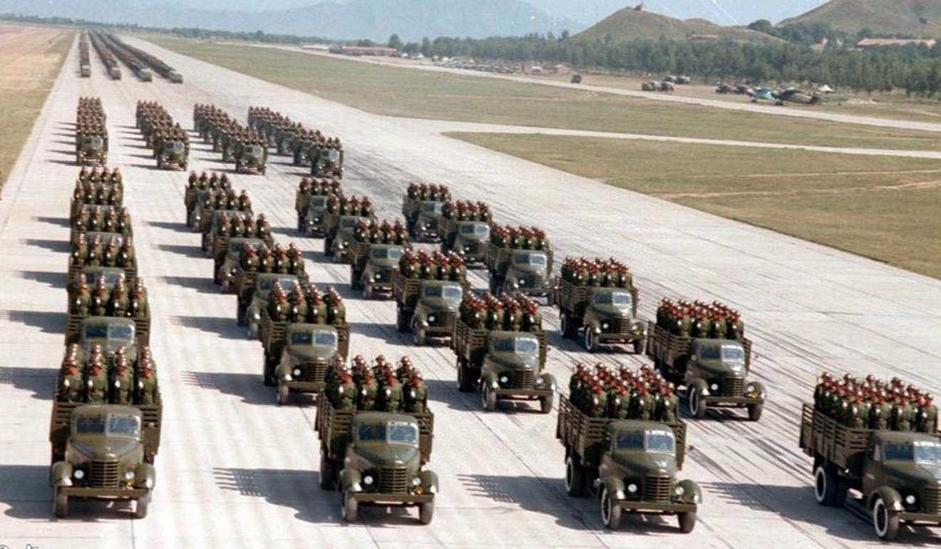 The PLA launched a massive drill involving over 100,000 people in 1981. PHOTO : HANDOUT