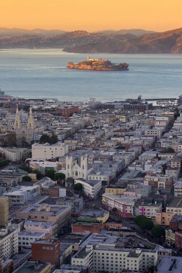 Alcatraz, in San Francisco Bay. Picture: Alamy