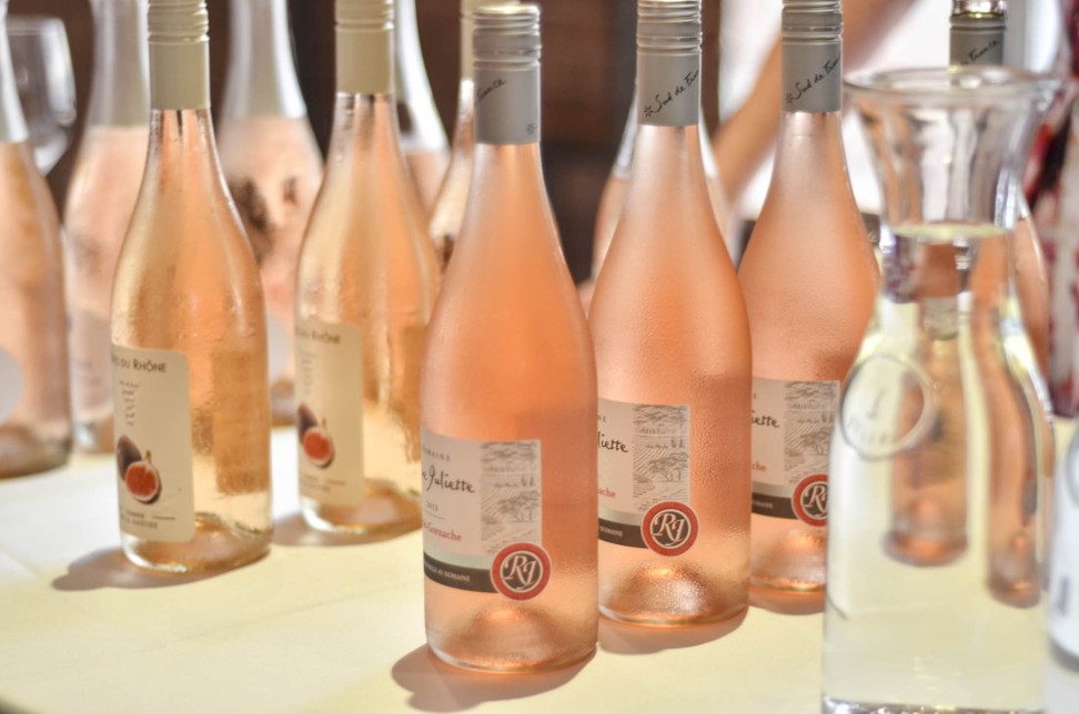 Astor Wines & Spirits hosts an annual Mother’s Day rosé event. Shown here, a tiny portion of the pink that’s poured.Photographer: Sean Connors