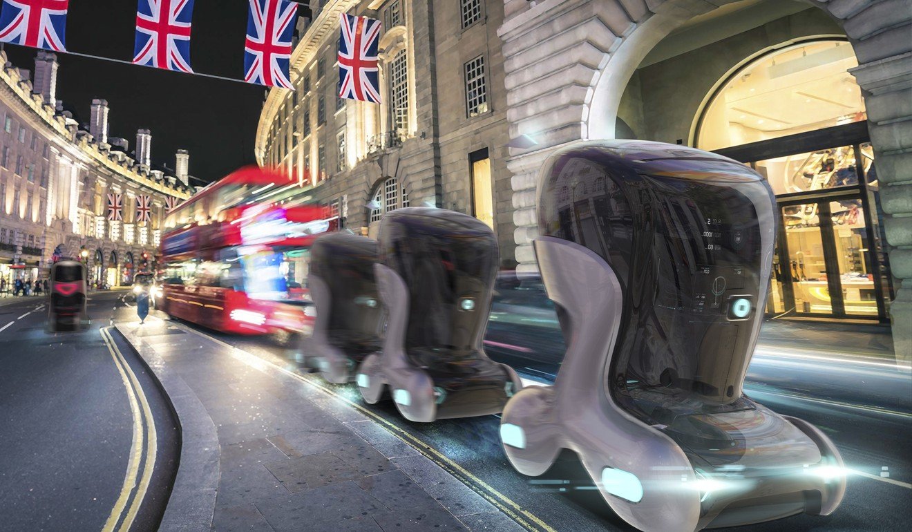 Impressions of driverless units designed by the Helen Hamlyn Centre for Design. Image: Helen Hamlyn Centre for Design, Royal College of Art