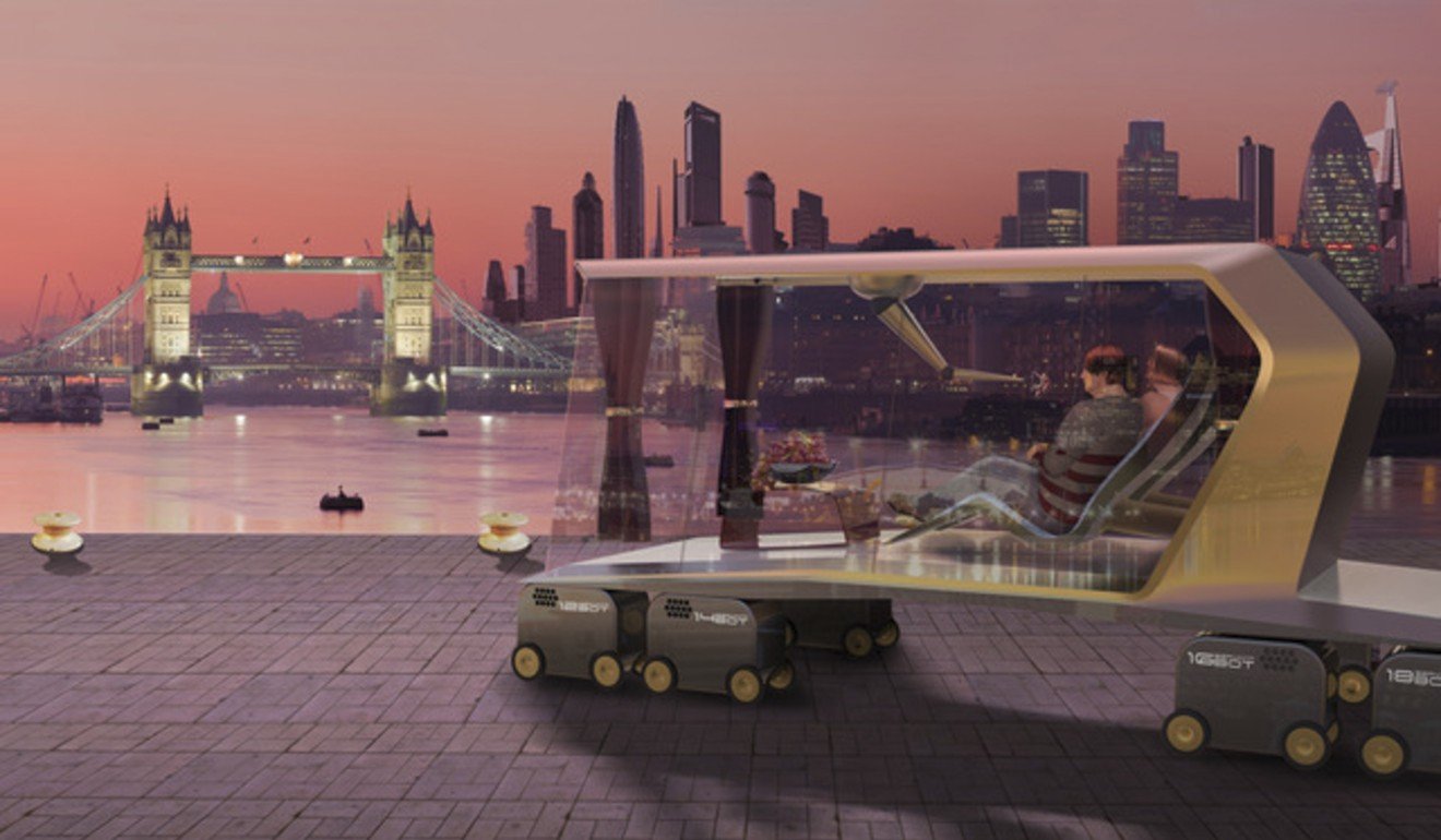 An artist’s impression of driverless units designed by the Helen Hamlyn Centre for Design. Photo: Helen Hamlyn Centre for Design, Royal College of Art
