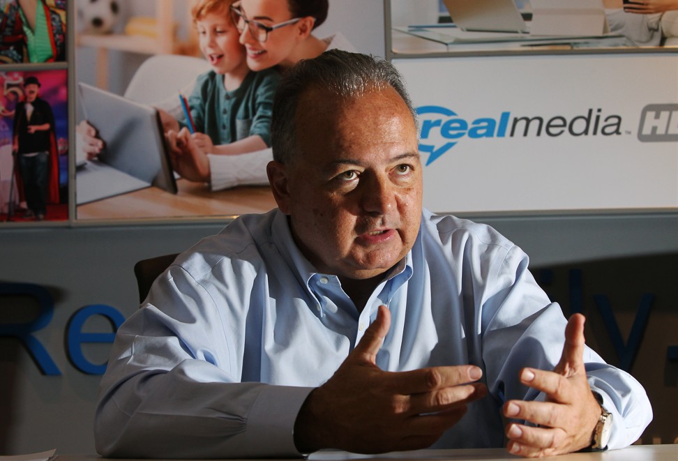 Rob Glaser, CEO of RealNetworks, is pictured during an interview in Beijing on Aug. 17, 2017. Photo: SCMP/Simon Song