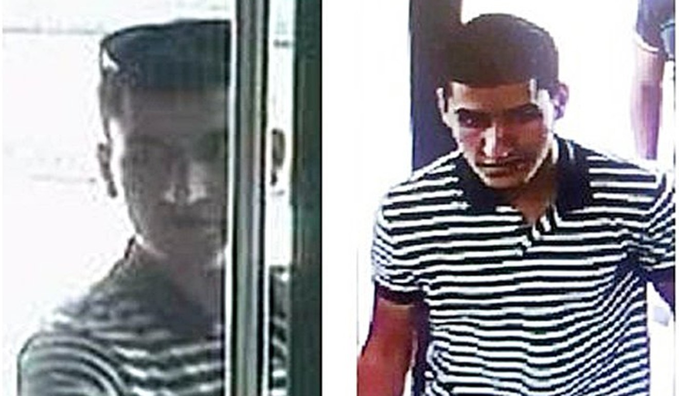 Police photos of Younes Abouyaaqoub, the alleged terrorist who was believed to have driven the van used in last week’s Barcelona terror attack. Photo: EPA