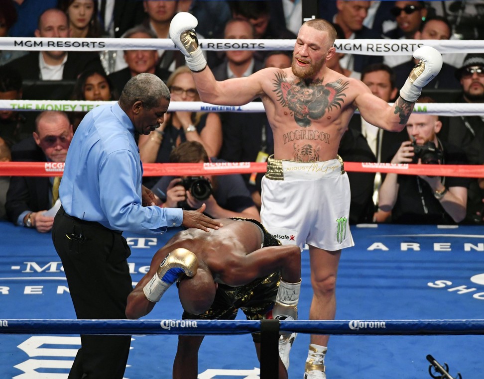 Mayweather enlisted the help of referee Robert Byrd during his win over McGregor. Photo: AFP