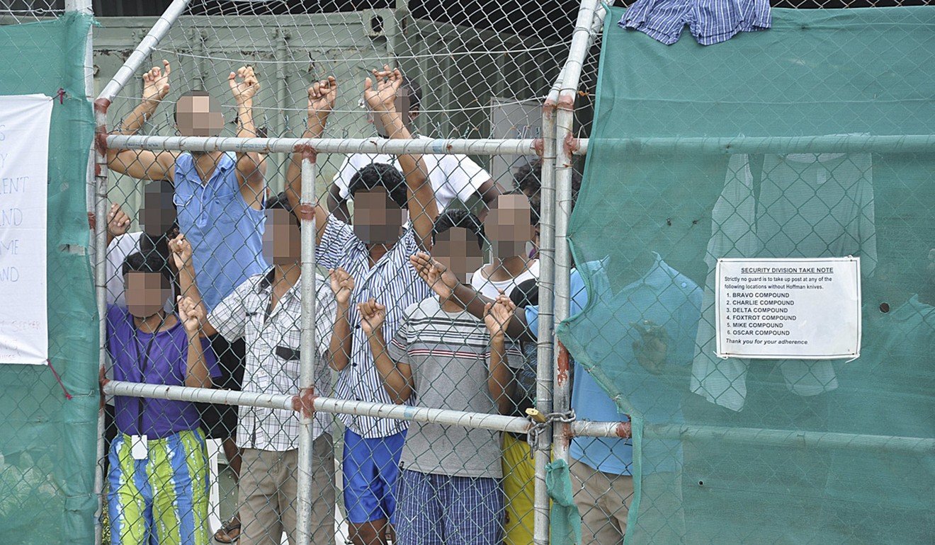 Asylum-seekers who try to reach Australia by boat are either turned back or sent to remote camps in Nauru and on Papua New Guinea’s Manus Island, where conditions have been widely criticised. File photo: EPA