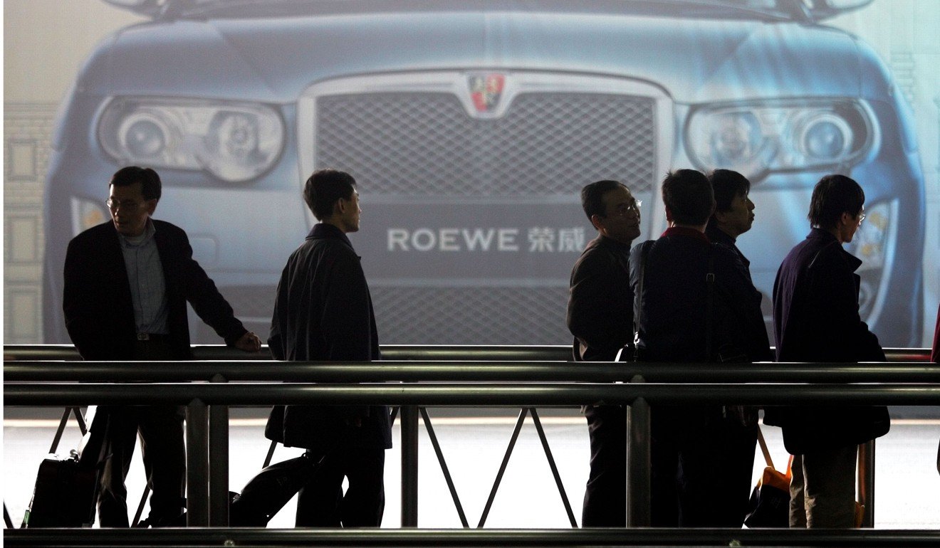 Vehicles under SAIC’s own brands, including Roewe, recorded stellar sales for the first six months of the year, soaring 113 per cent on the year. Photo: AP