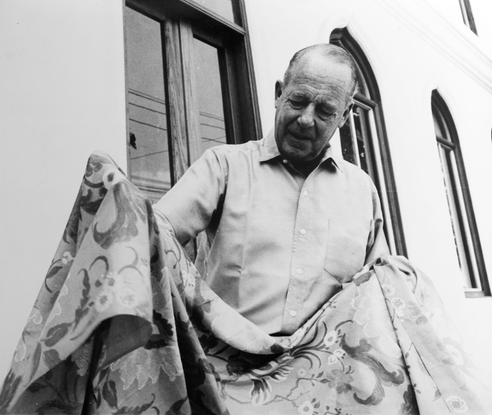 The last photo of Jim Thompson, outside his Thai silk store in Bangkok Thailand, days before he disappeared in Malaysia in 1967. Photo: Alamy