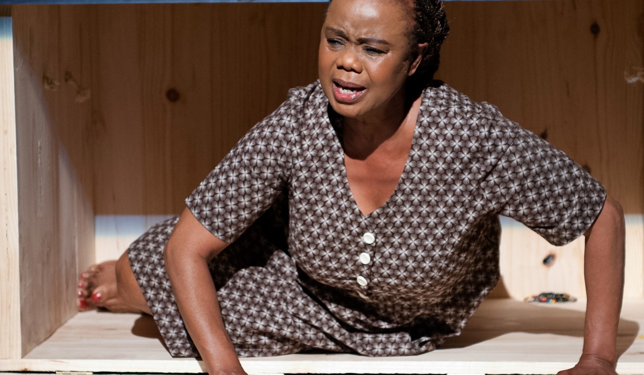 Thembi Mtshali-Jones in A Woman in Waiting. Photo: Val Adamson courtesy of The Playhouse Company
