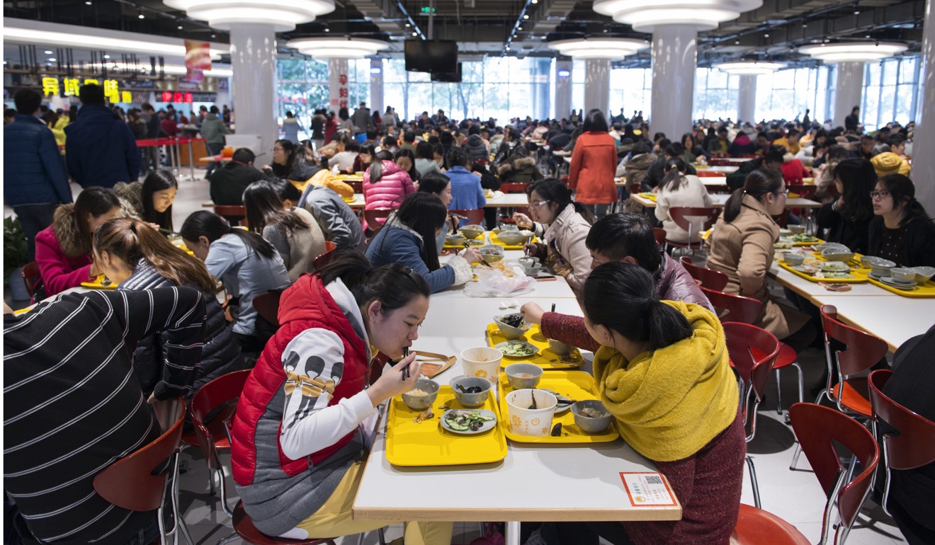 The canteen at Alibaba’s Hangzhou headquarters, where only Alipay is accepted.