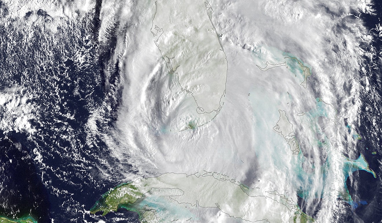 A satellite image of Hurricane Irma passing over the Florida Keys. Photo: EPA