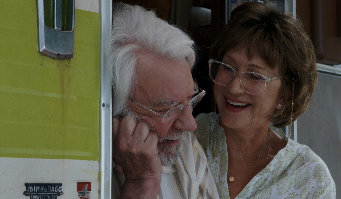 Donald Sutherland and Helen Mirren in a still from The Leisure Seeker.