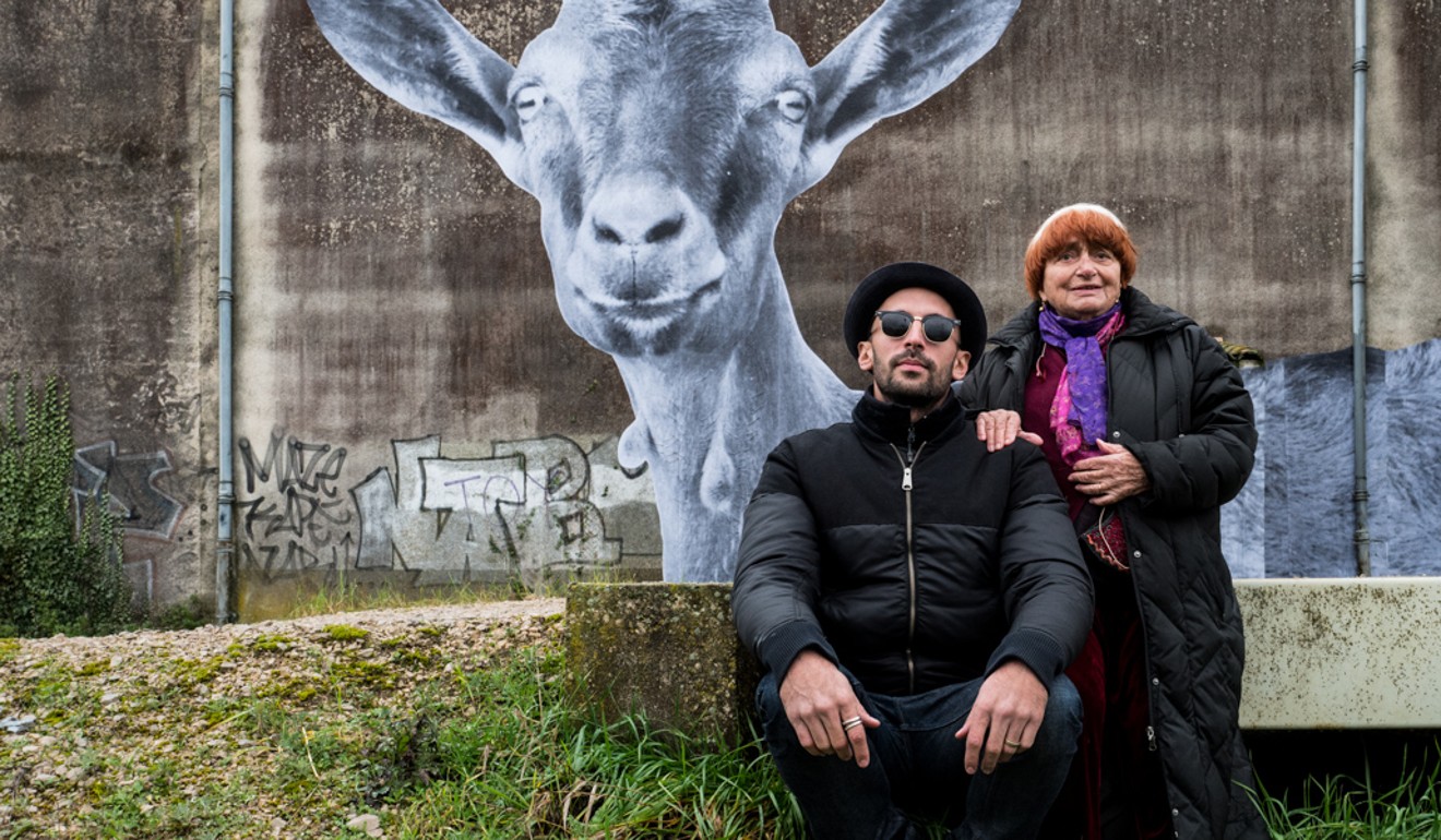 Agnes Varda and street artist JR in the documentary film Faces Places.