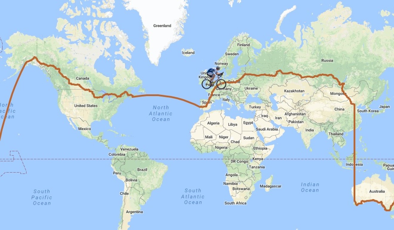 British cyclist smashes 29 000km round the world record in under