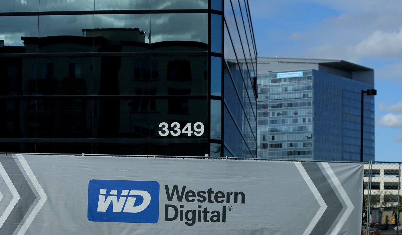 A Western Digital office building in Irvine, California. The firm has threatened to sue to block the sale of Toshiba’s chip unit. Photo: Reuters
