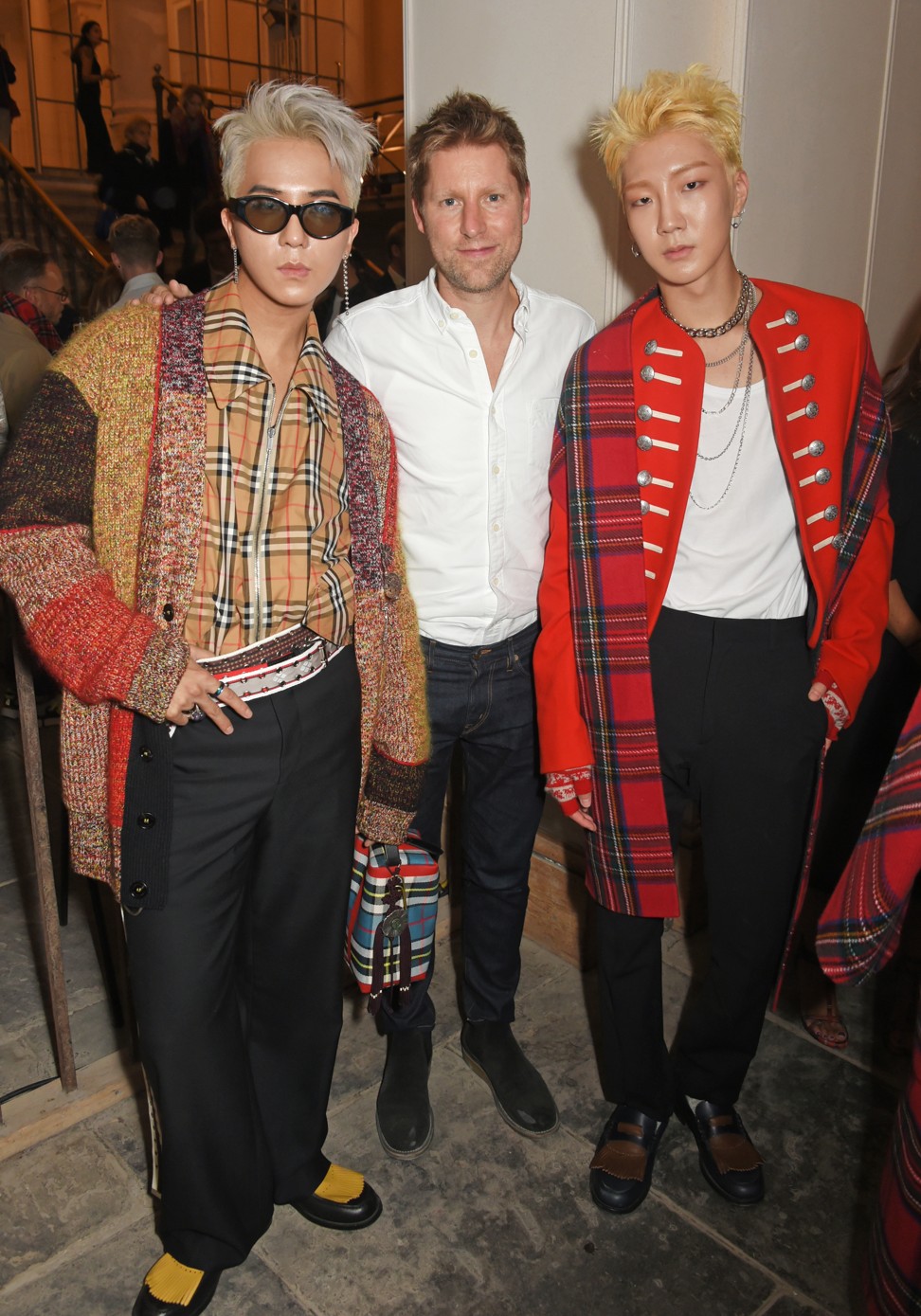 Mino, Christopher Bailey and Hoony. Photo: Getty Images