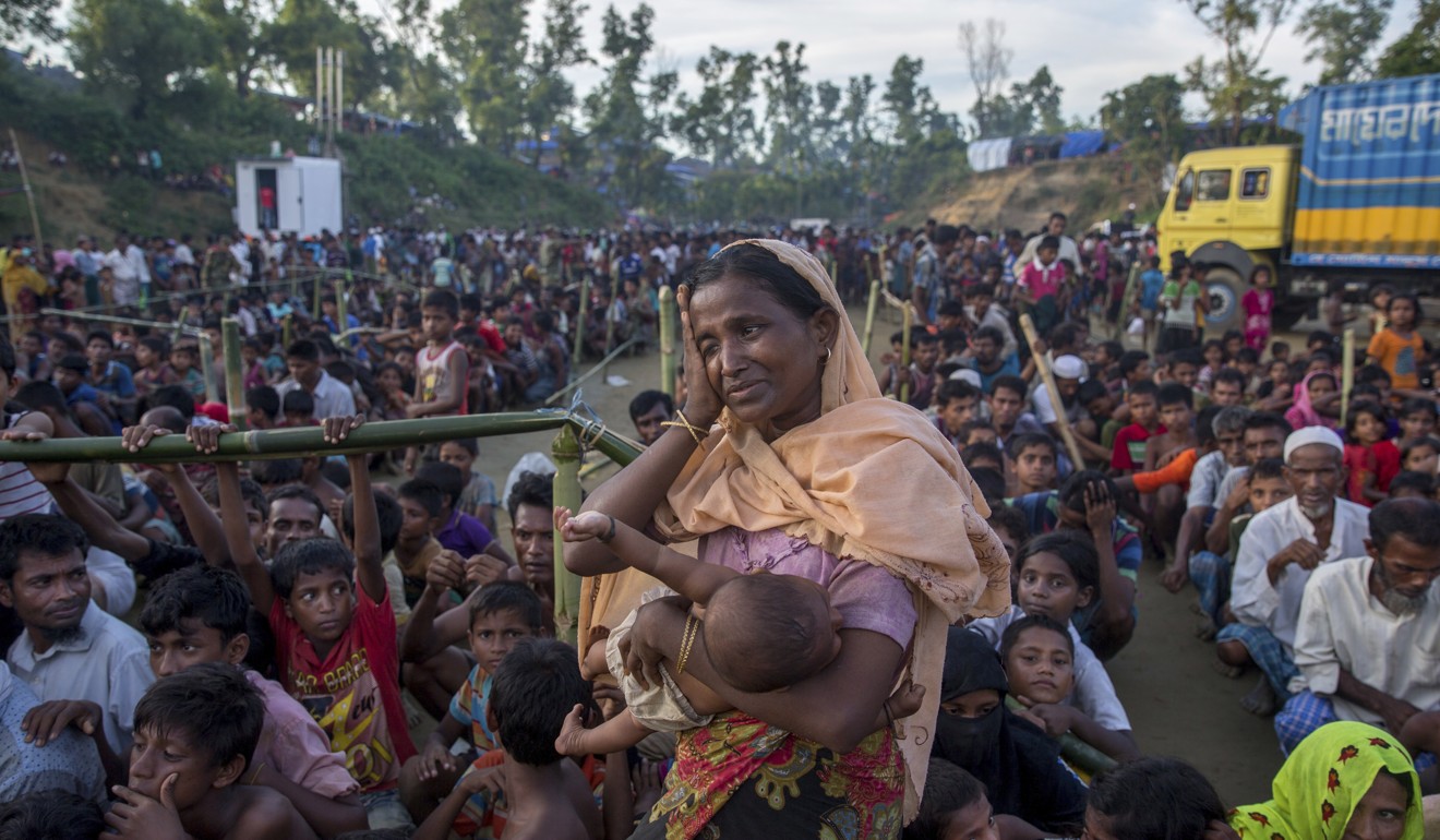 Rohingya refugees in Balukhali refugee camp in Bangladesh. Photo: AP