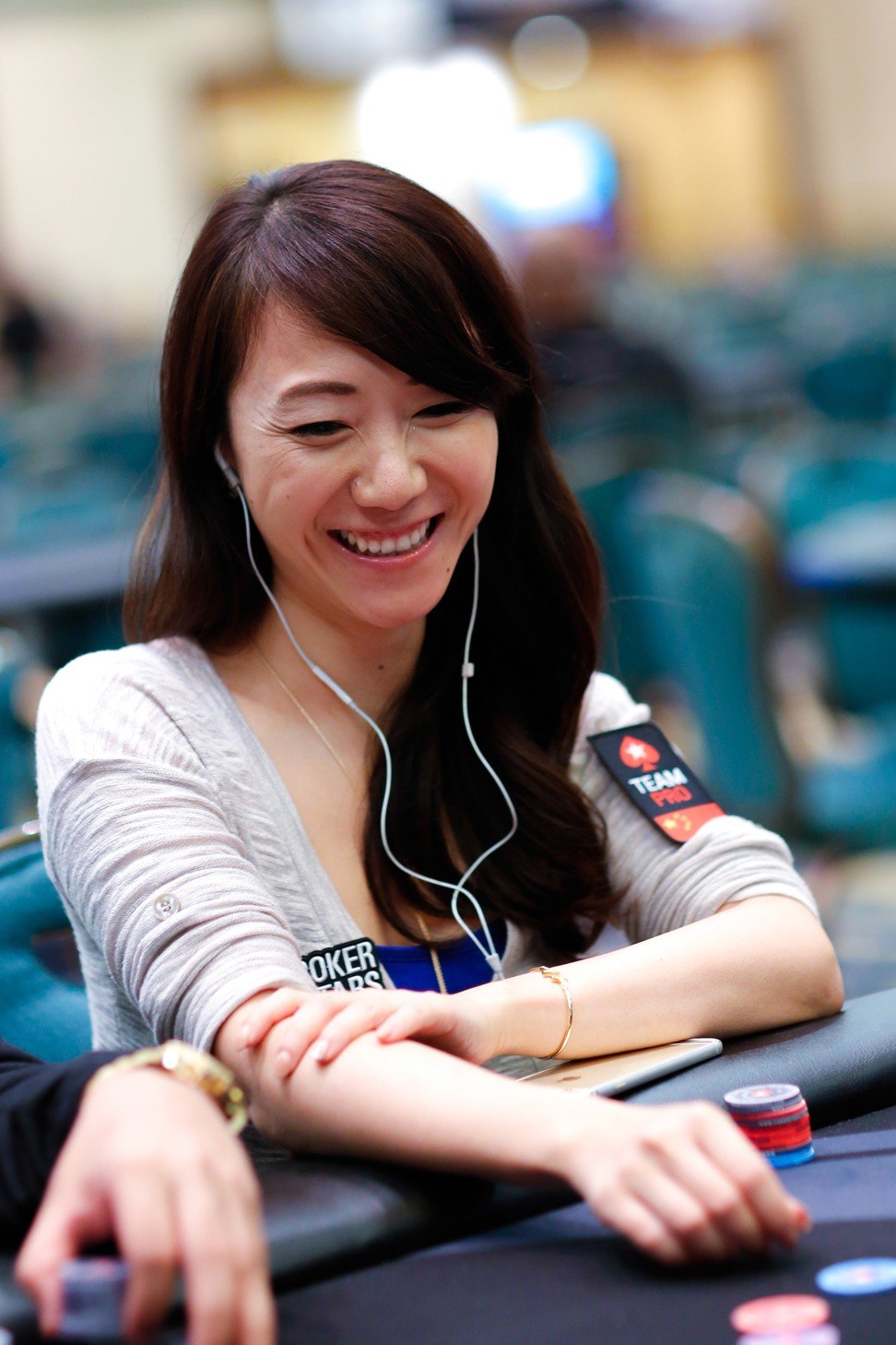 Celina Lin is all smiles during a tournament.