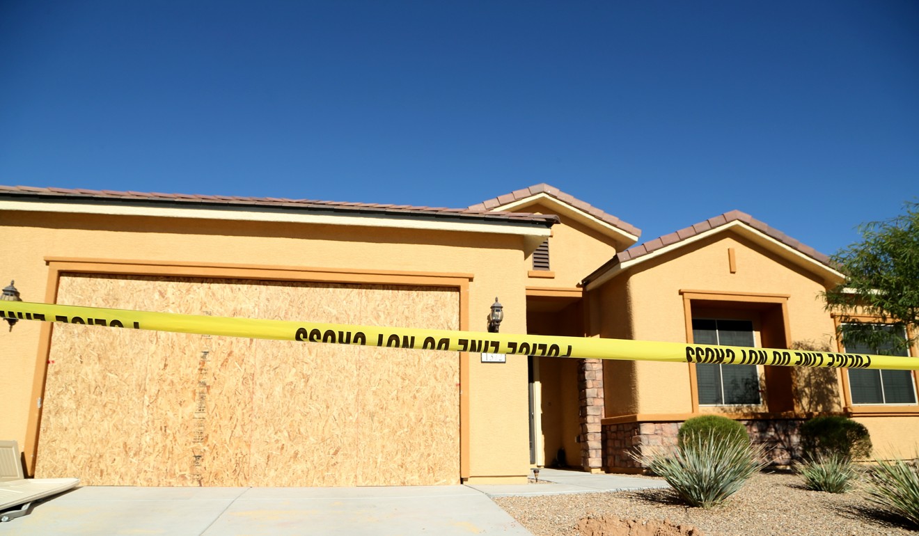 The home of suspected Las Vegas gunman Stephen Paddock in Mesquite, United States. Photo: AFP