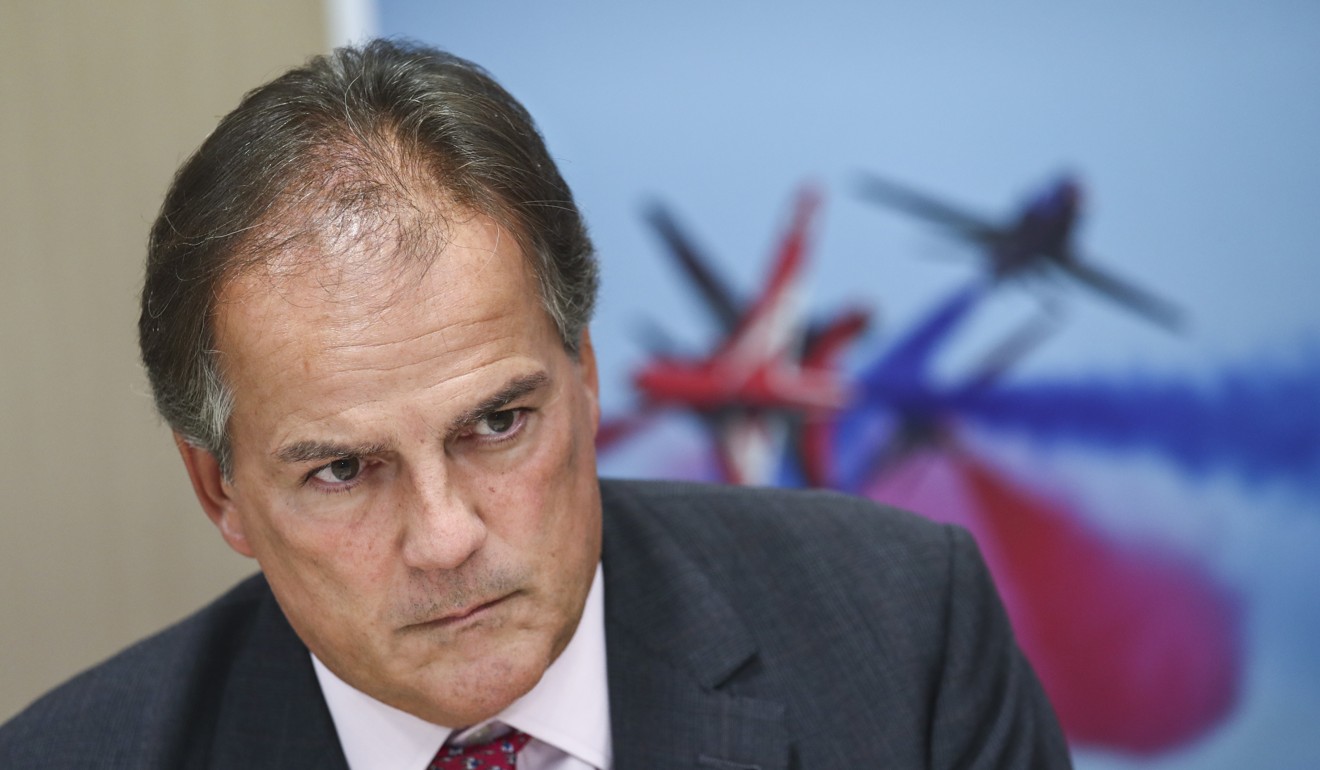 UK Minister of State Mark Field at the British consulate in Central. Photo: Nora Tam