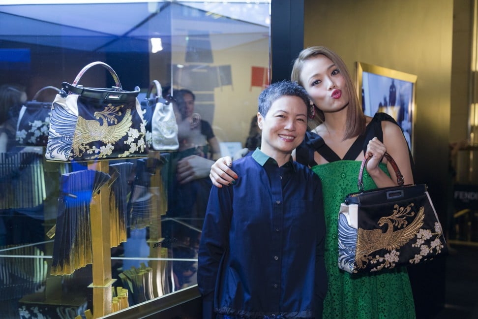Joey Yung and her mother turned out to support the charity event.