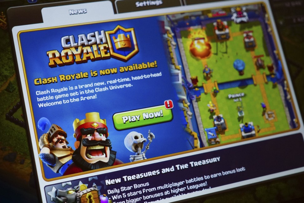 Players of mobile game Clash Royale can gain advantages over their rivals by spending money on bonuses. Photo: Alamy
