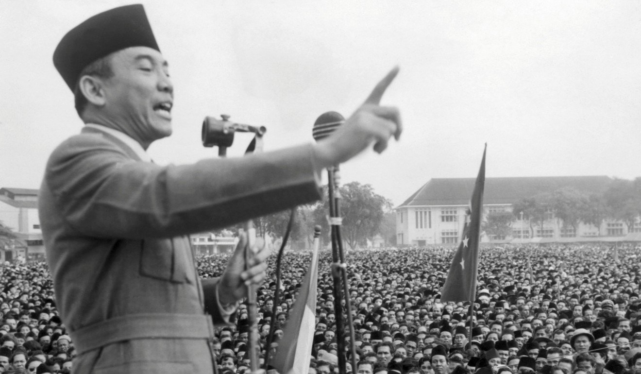 Former Indonesian president Achmed Sukarno during a rally in Macassar in 1940. Recently released cables from the US embassy in Jakarta show America had intimate knowledge of the Indonesian army's bloody anti-communist purge in the 1960s, which ousted Sukarno. Photo: AFP