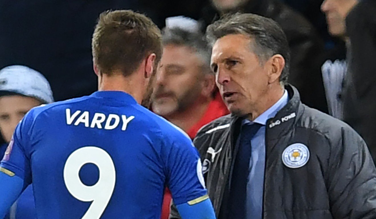 Leicester City manager Claude Puel is delighted with Jamie Vardy’s contribution. Photo: AFP
