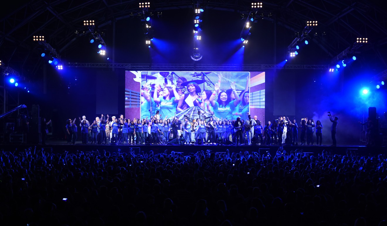 Nile Rodgers and Chic with Unsung Heroes at Clockenflap. Photo: Kitmin Lee