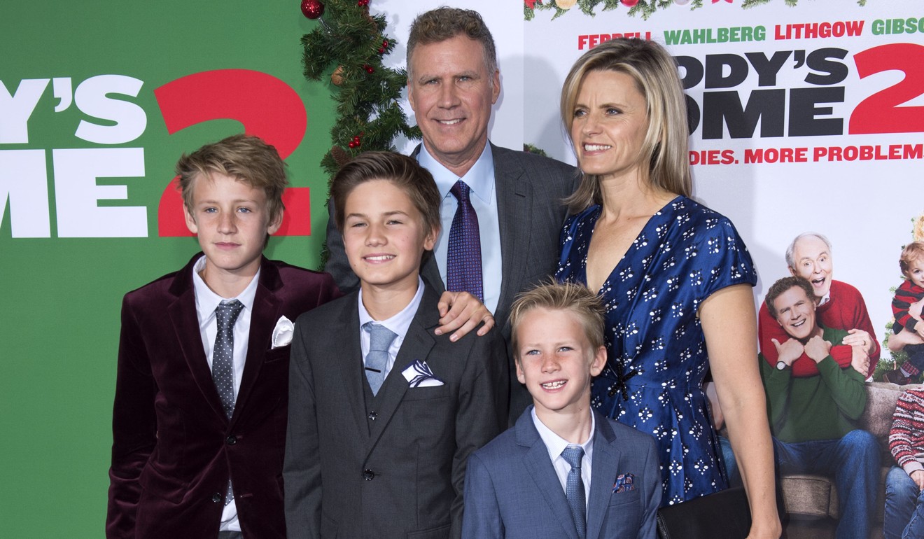 Ferrell and his family attend the film’s premiere in Westwood, California earlier this month. Photo: AFP