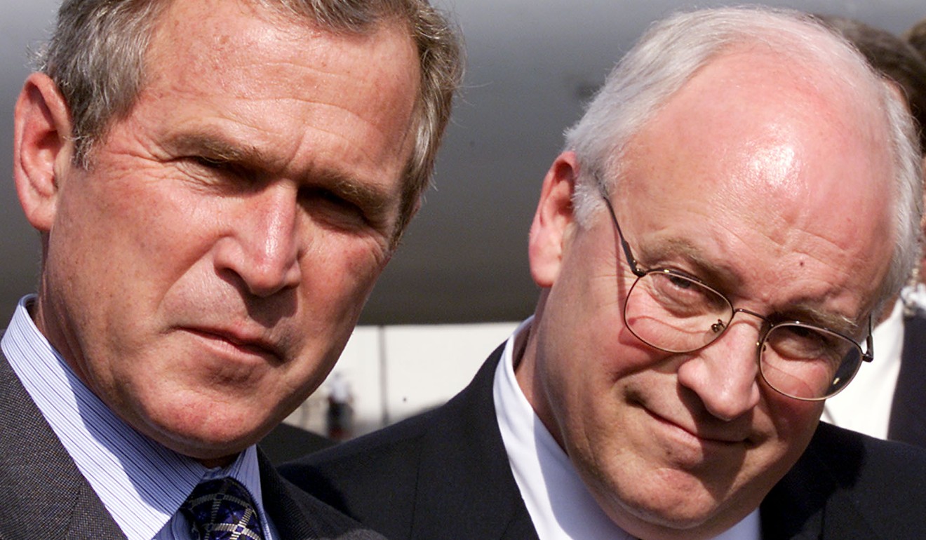George W. Bush and Dick Cheney during the 2000 campaign. photo: AFP