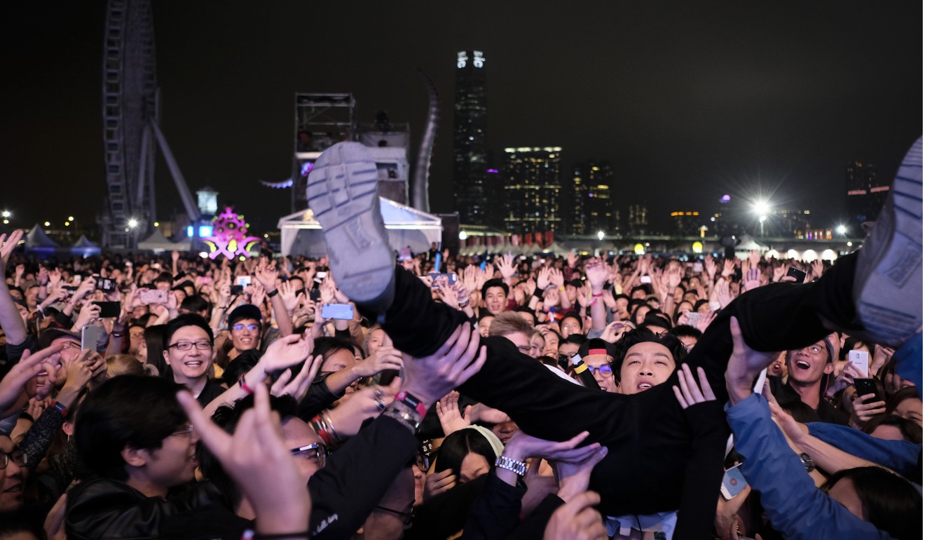 Clockenflap attracted tens of thousands to Hong Kong’s Central harbourfront. Photo: James Wendlinger