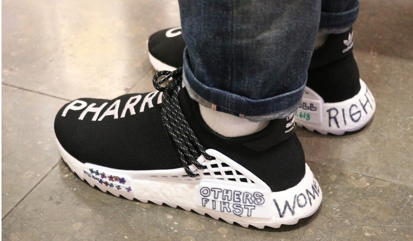 On feet: Chanel x adidas Originals Pharrell Williams Hu NMD | Style ...