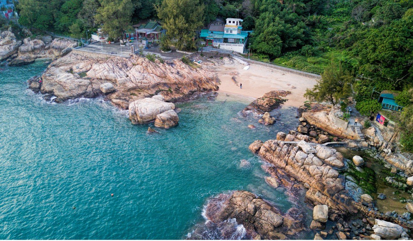 Nam Tam Wan with its Tin Hau temple in the background. Photo: Martin Williams