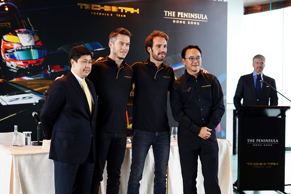 Techeetah Formula-E racing team at The Peninsula