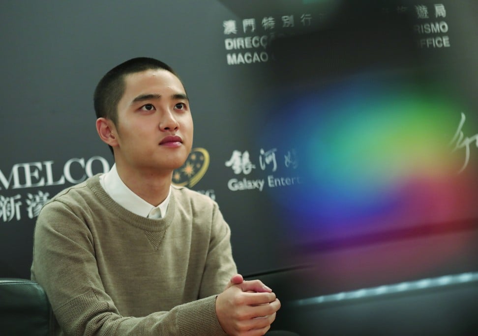 Korean star D.O. (Do Kyung-soo) from boy band EXO is the talent ambassador of the International Film Festival and Awards Macao. Photo: Jonathan Wong