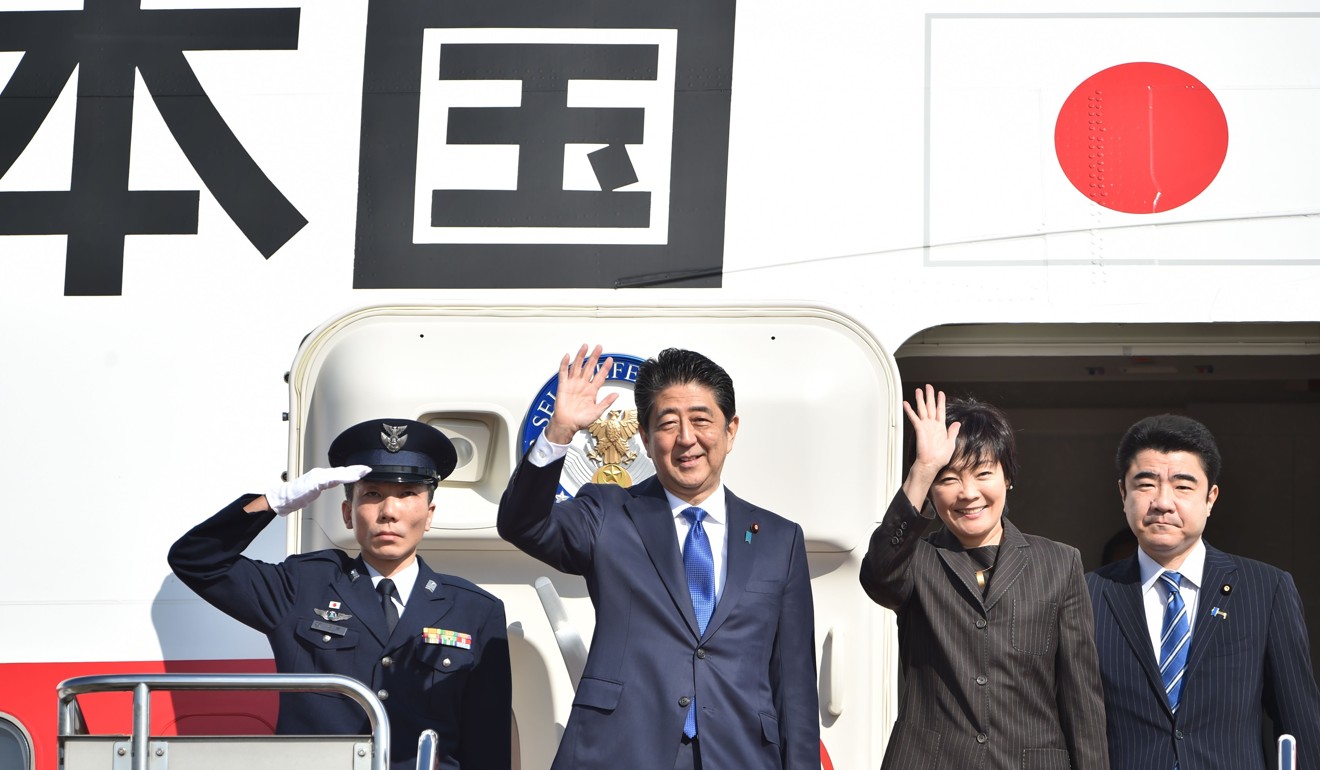 Japan's Prime Minister Shinzo Abe uses government aircraft for overseas trips. Photo: AFP