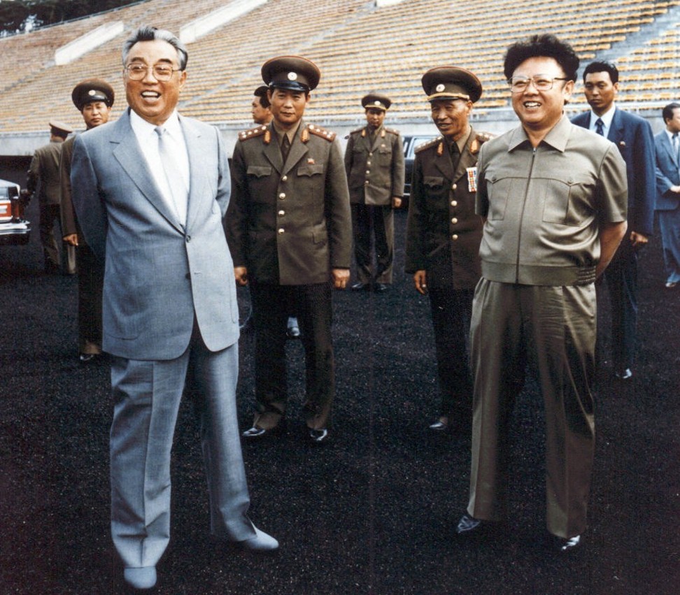 North Korean leader Kim Jong-un has betrayed the commitments to denuclearise the Korean peninsula made by his father, Kim Jong-il (right), and grandfather, Kim Il-sung (left), Yang Xiyu said. Photo: AFP