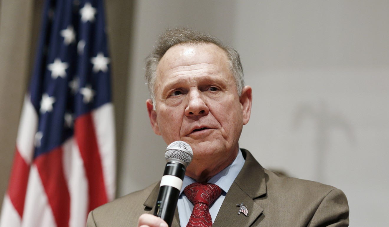Roy Moore, a Republican from Alabama who was defeated in the senate race earlier this month. Photo: Bloomberg