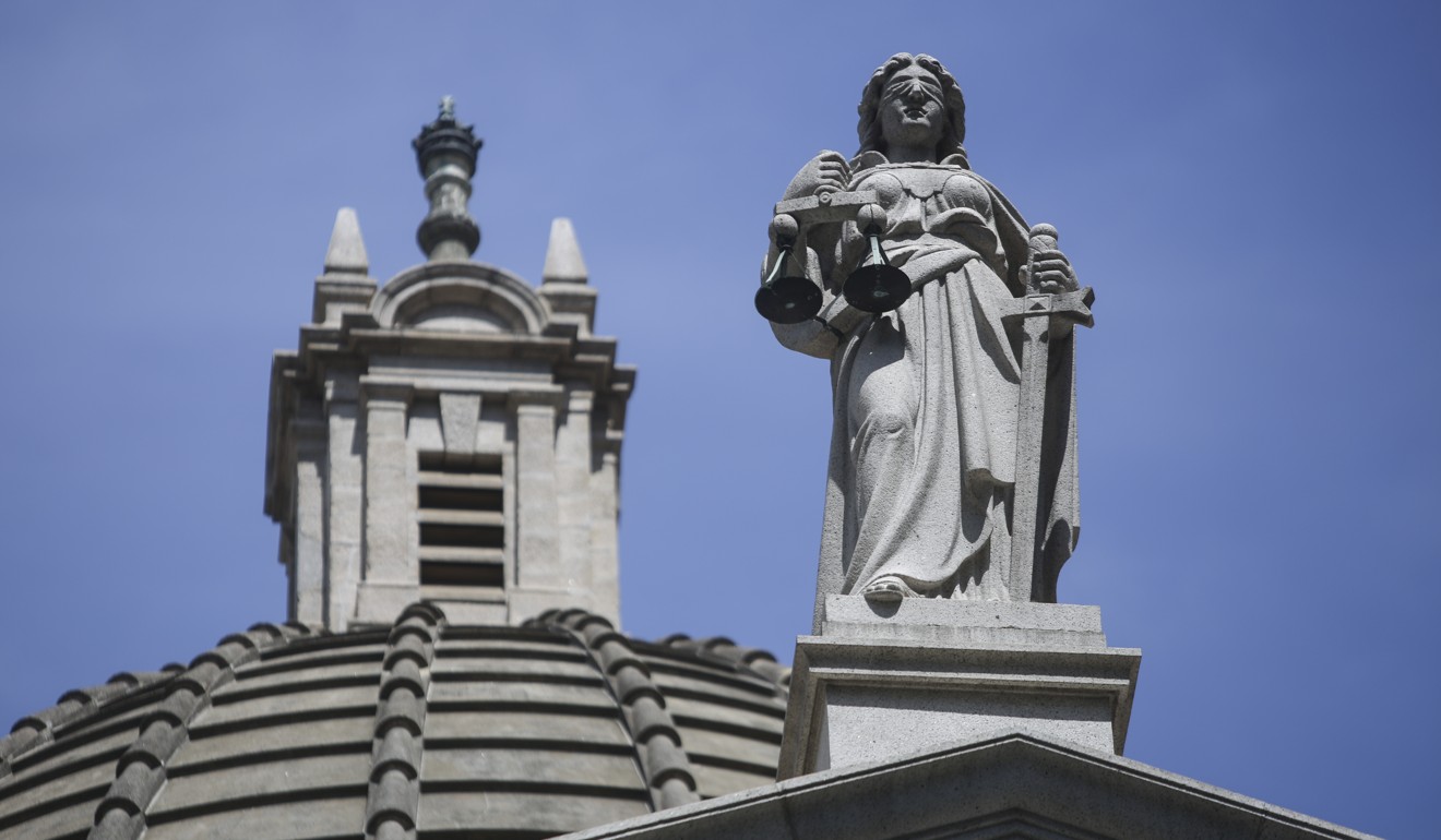 The statue of justice above the Court of Final Appeal in Central. Photo: Sam Tsang