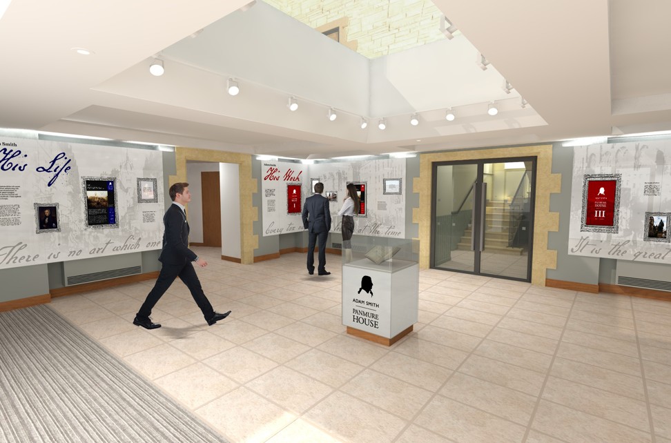 A rendering of part of the lower level of Panmure House.