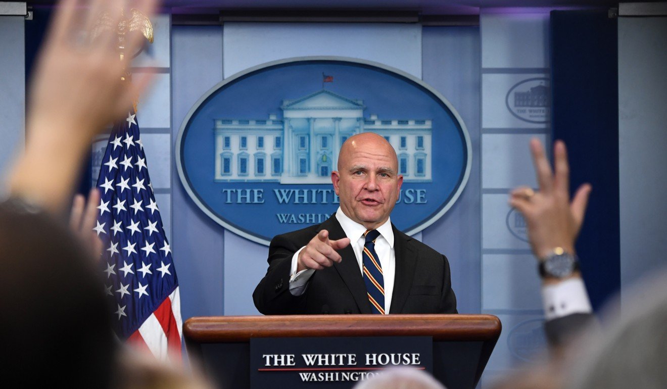 National Security Adviser HR McMaster told a security forum this month that the potential for war with North Korea “is increasing every day”. Photo: Xinhua